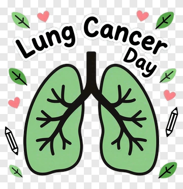 Lung Cancer Day Illustration PNG