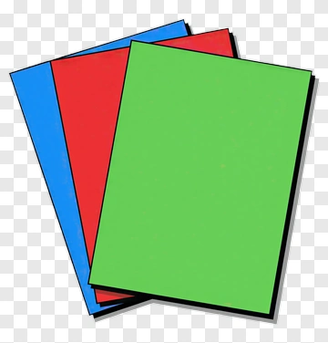 Colorful Stack Of Paper PNG