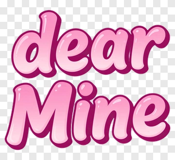 Dear Mine Text Design PNG