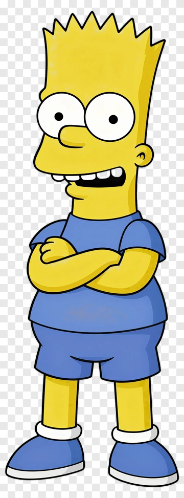 Cartoon Boy With Spiky Hair In Blue Outfit PNG