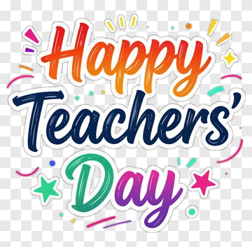 Happy Teachers' Day PNG