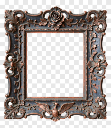 Ornate Decorative Picture Frame PNG