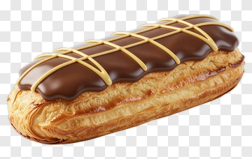Chocolate Eclair Pastry PNG