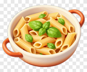 Pasta With Basil In A Pot PNG
