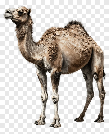 Realistic Camel Standing PNG