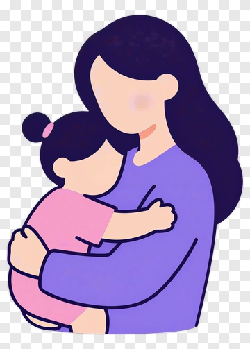 Mother Holding Child PNG