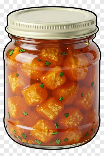 Jar Of Orange Candy PNG