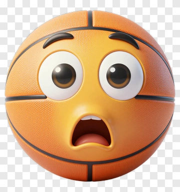 Surprised Basketball Emoji PNG