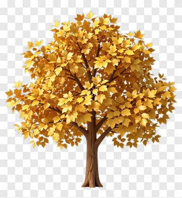 Colorful Maple Tree PNG