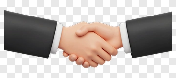 Handshake Between Two Business Professionals PNG