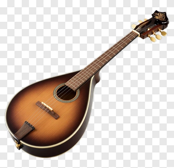 Brown Mandolin With A Classic Design PNG