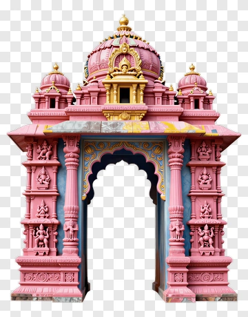 Colorful Hindu Temple Entrance PNG