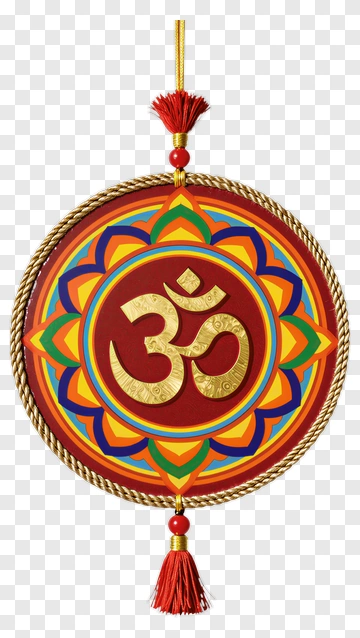 Om Symbol Decorated Wall Hanging PNG