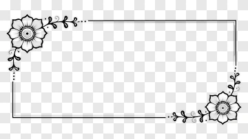 Floral Frame Design PNG