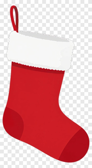 Red Christmas Stocking PNG