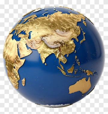 3D Globe Of Asia And Australia PNG