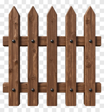 Wooden Fence Panel PNG