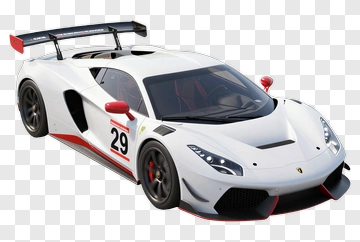 Race Car With Number 29 PNG
