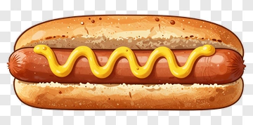 Hot Dog With Mustard PNG