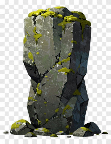 Rock With Moss PNG