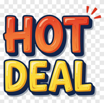 Hot Deal Announcement PNG