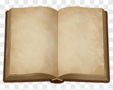 Open Book With Blank Pages PNG