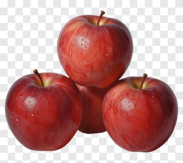 Red Apples Stacked Together PNG