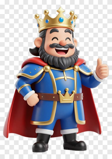 Cartoon King Giving A Thumbs Up PNG
