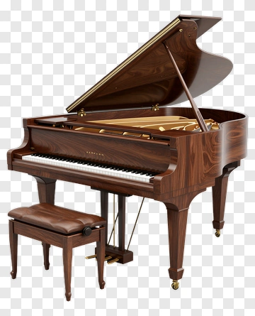 Grand Piano With Bench PNG