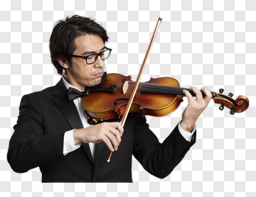 Violinist Playing A Violin PNG