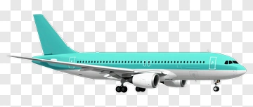 Aqua Airplane PNG