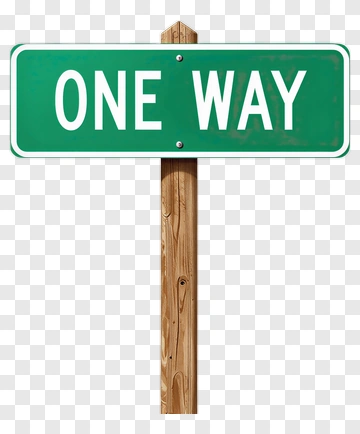 One Way Street Sign PNG