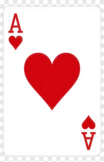 Ace Of Hearts Playing Card PNG