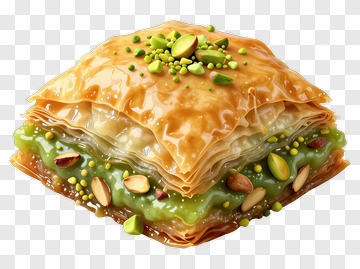 Baklava With Pistachios And Honey PNG
