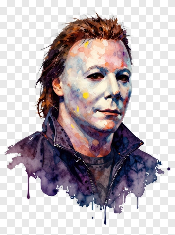 Watercolor Horror Character PNG