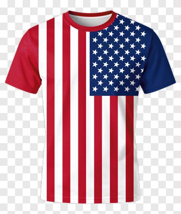 American Flag T-Shirt PNG