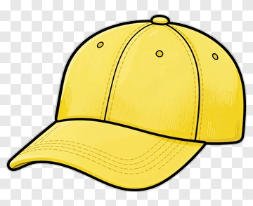 Yellow Baseball Cap PNG