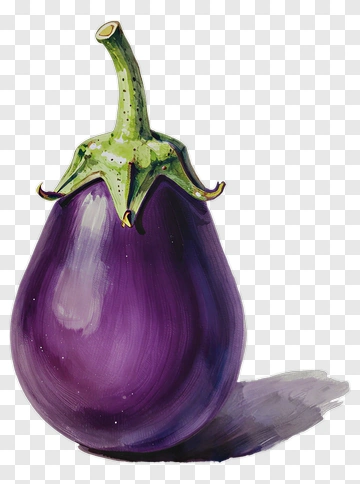 Purple Eggplant PNG