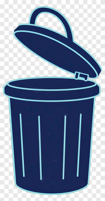 Open Trash Can PNG
