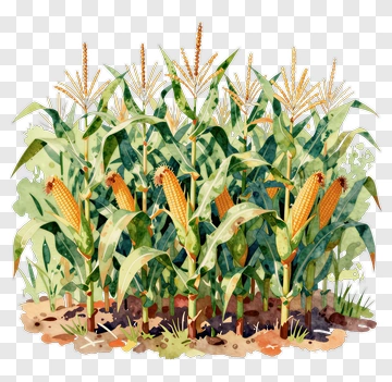 Cornfield With Ripe Corn PNG