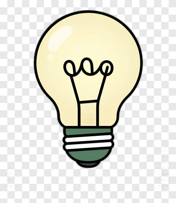 Cartoon Light Bulb PNG
