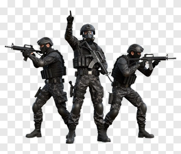 Swat Team Members In Action PNG