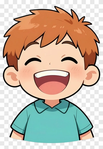 Happy Cartoon Boy Smiling PNG