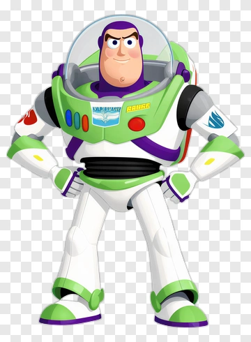 Buzz Lightyear Character In Space Suit PNG