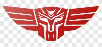 Red Winged Robot Emblem PNG