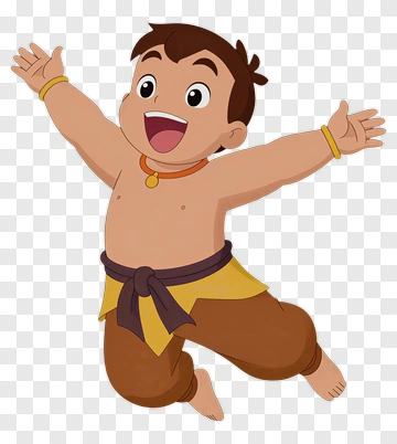 Cartoon Boy Jumping With Joy PNG