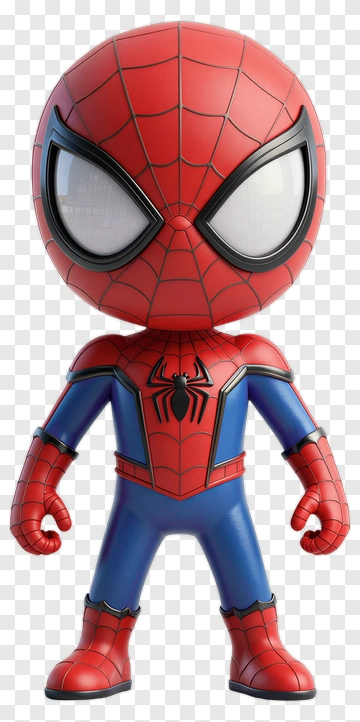 3D Spider-Man Character PNG