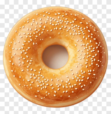 Sesame Seed Bagel PNG