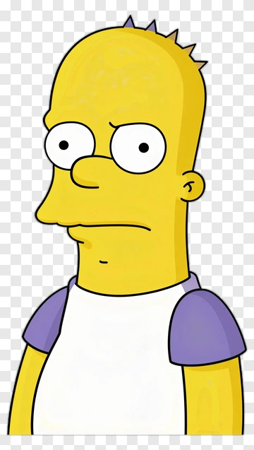 Cartoon Character With Yellow Skin PNG