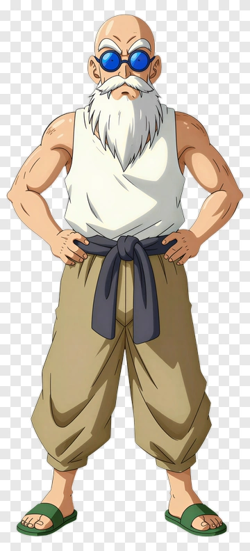 Cartoon Martial Arts Master PNG